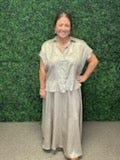 Molly Bracken Lux Long Satin Skirt