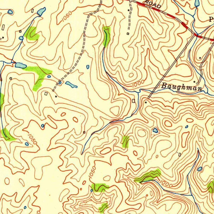 Old Map of Lexington, Kentucky by USGS, 1952 – Coletown, Kentucky River & Red River