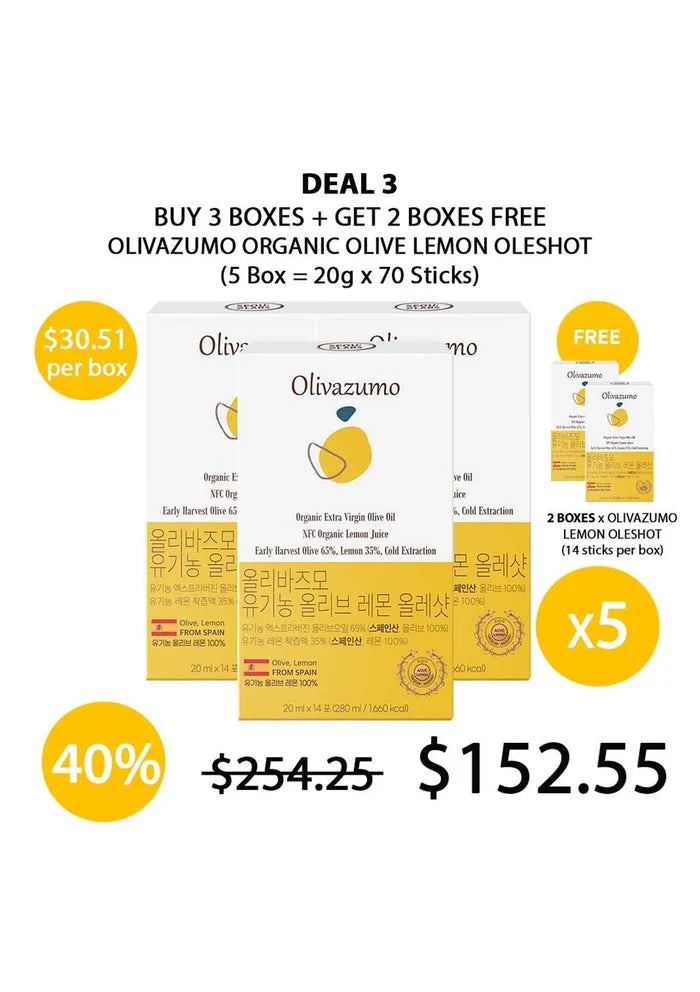 (BUY 3+2 FREE YELLOW) OLIVAZUMO ORGANIC LEMON OLESHOT