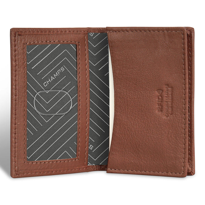 Onyx / Leather Card Case *Drop Ship*