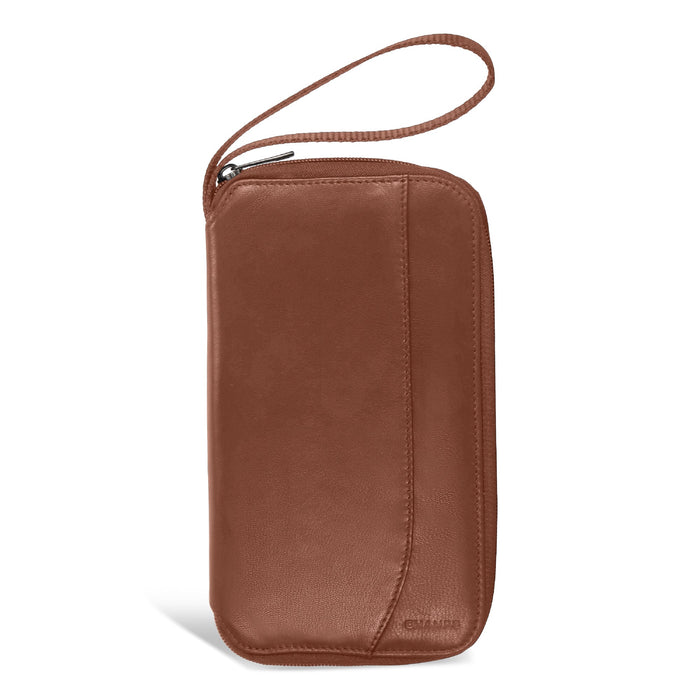 Onyx / Leather Multi Passport Case *Drop Ship*