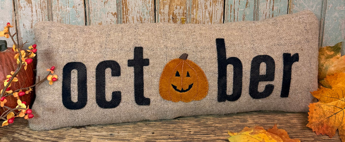 PB-693 "October" Wool Pillow