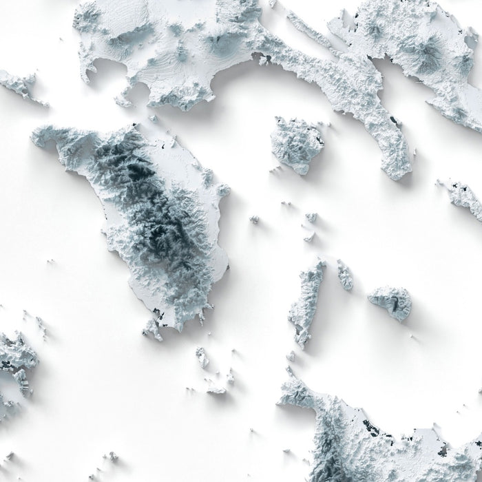 Philippines Topographic 3D Relief Map