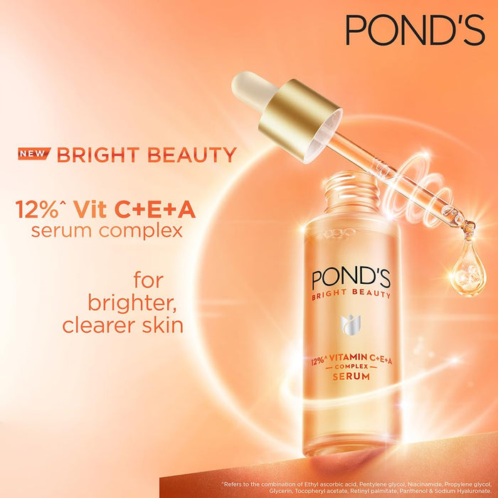 Pond's Bright Beauty 12% Vitamin C+E+A Complex Serum - 28ml