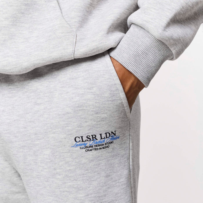 Premium Luxe Open Hem Tracksuit | Grey Marl