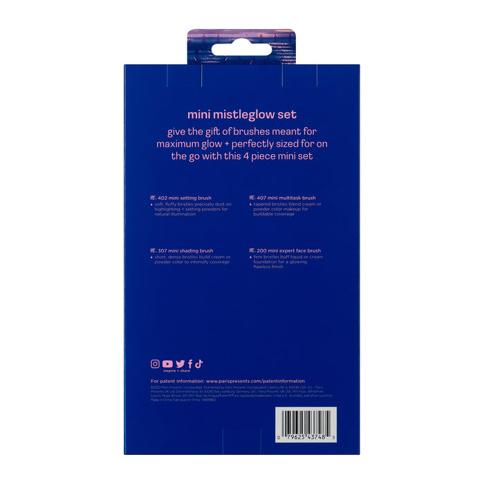 Real Techniques Mini Mistleglow Brush Set (Worth £19.99)