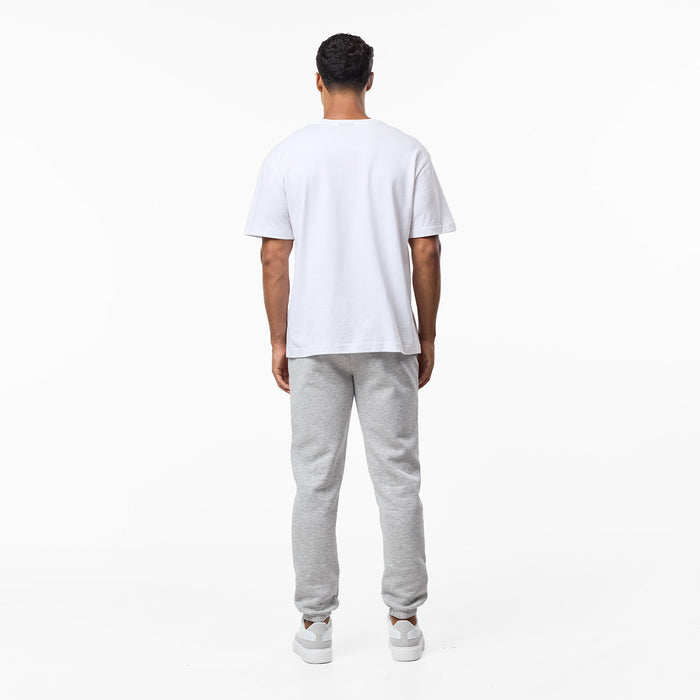 Relaxed Fit Cuffed Jogger | Grey Marl