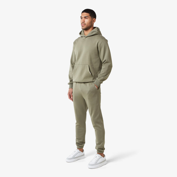 Olive green mens relaxed fit hoodie
