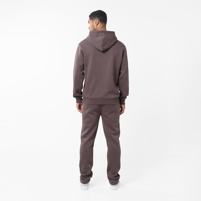 Relaxed Fit Open Hem Jogger | Dark Brown