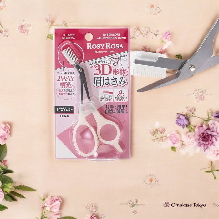 ROSY ROSA 3D Eyebrow Scissors with Comb