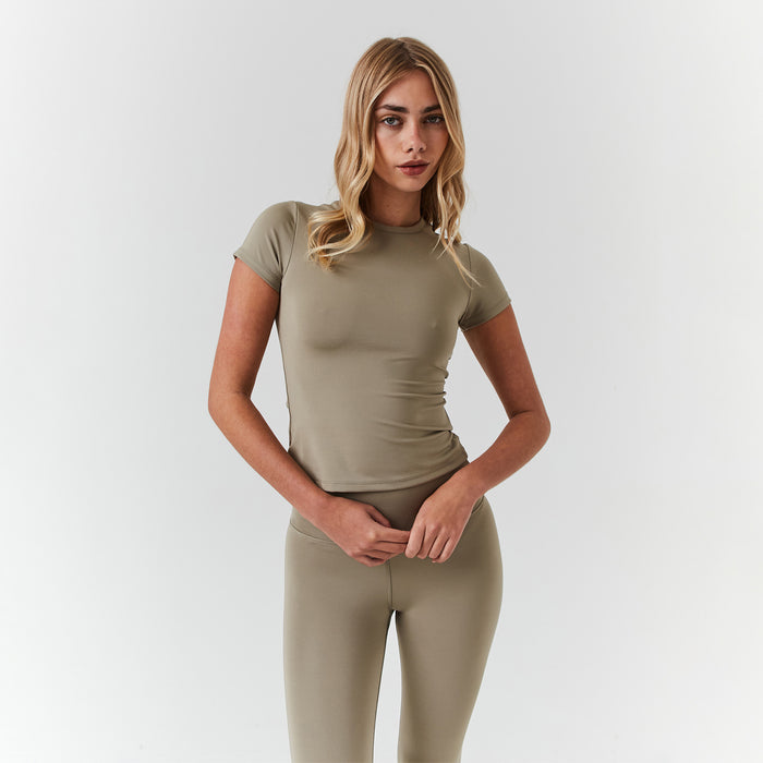 Second Skin Crop Top | Olive