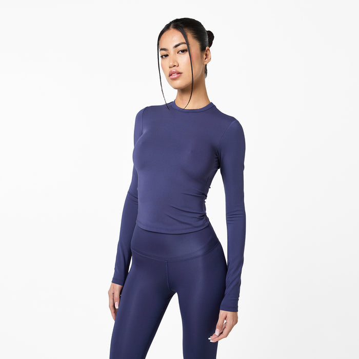 Second Skin LS Top & Legging Set | Midnight Blue