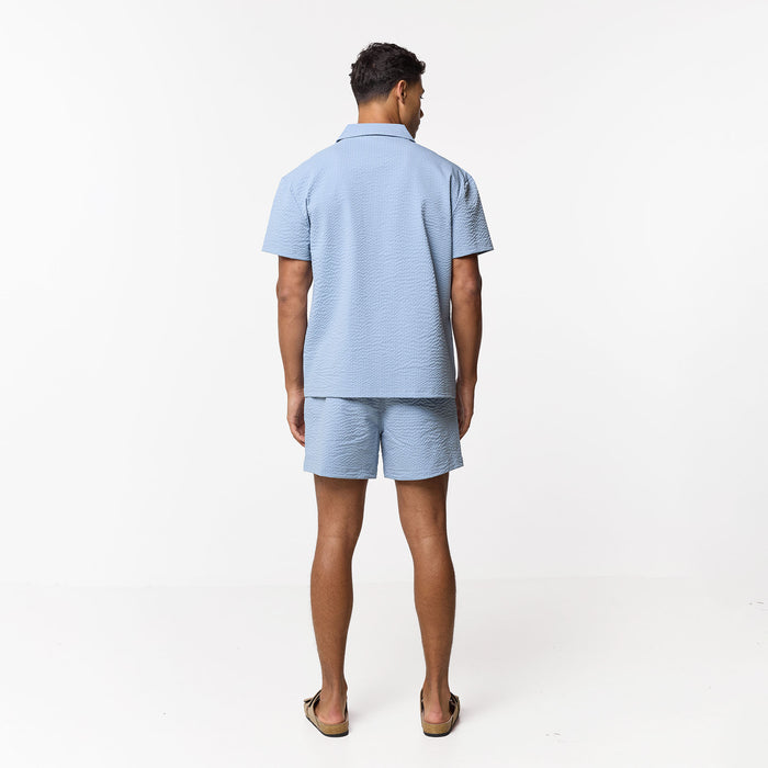 Seersucker Shirt | Light Blue