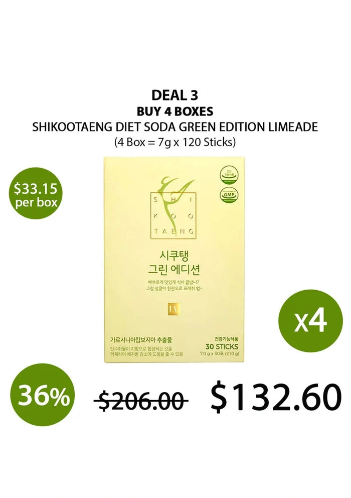 (BUY 3+1 FREE) SHIKOOTAENG LIMEADE SODA