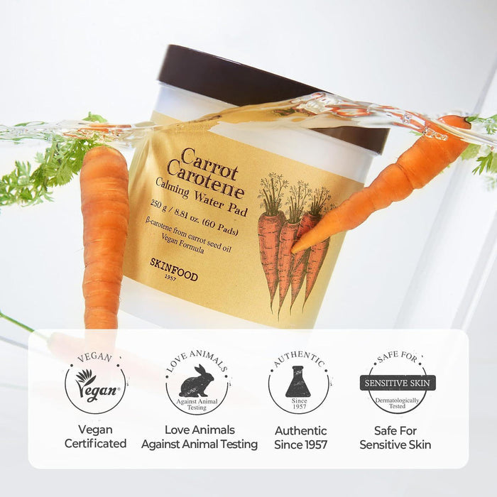Skinfood Carrot Carotene Calming Water Pad 60 pads