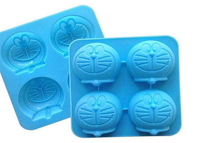 Smiley Cat Face Mold - 4 cavity