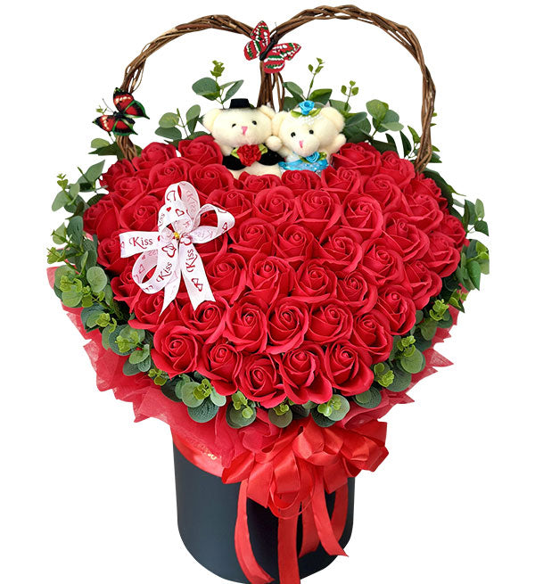 special waxed roses valentine 01