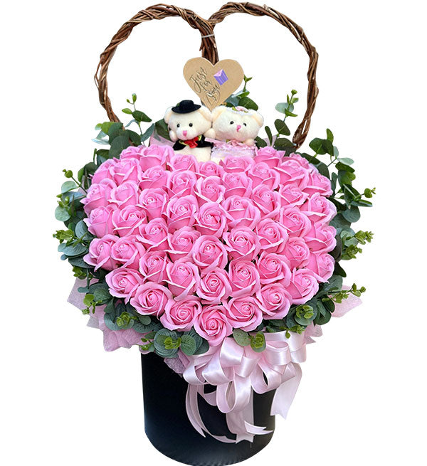 special waxed roses valentine 02