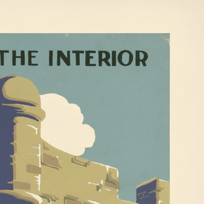 St. Augustine, Florida Travel Poster: Fort Marion by Chester Don Powell, 1938