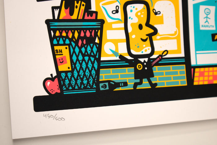 The Ten Minute Power Hour - "Storefront" LIMITED EDITION Screen Print