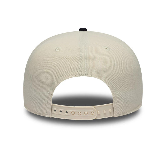Pictured is this MLB Ombre Script Detroit Tigers 9FIFTY Snapback cap in light beige & navy. 6