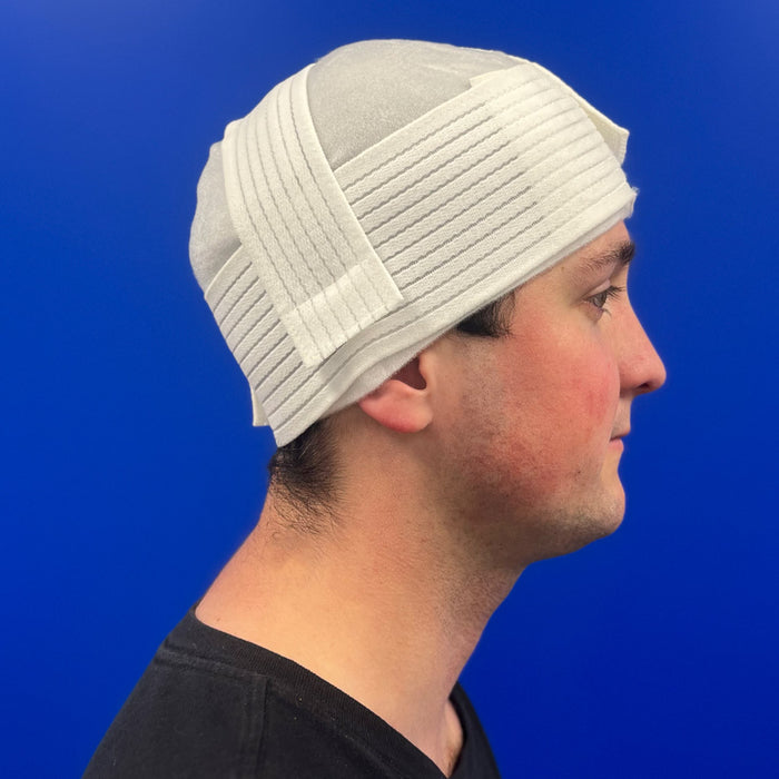 Rescue Essentials Trauma Cap, on person