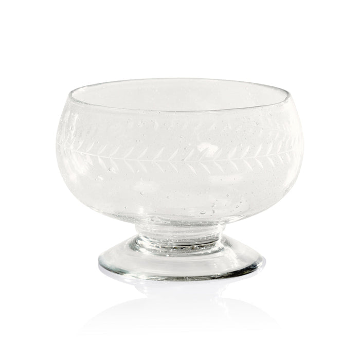 Tuscan Handmade Etched Glass Condiment Bowl, Set of 2 - Bowls by Carlyle Avenue