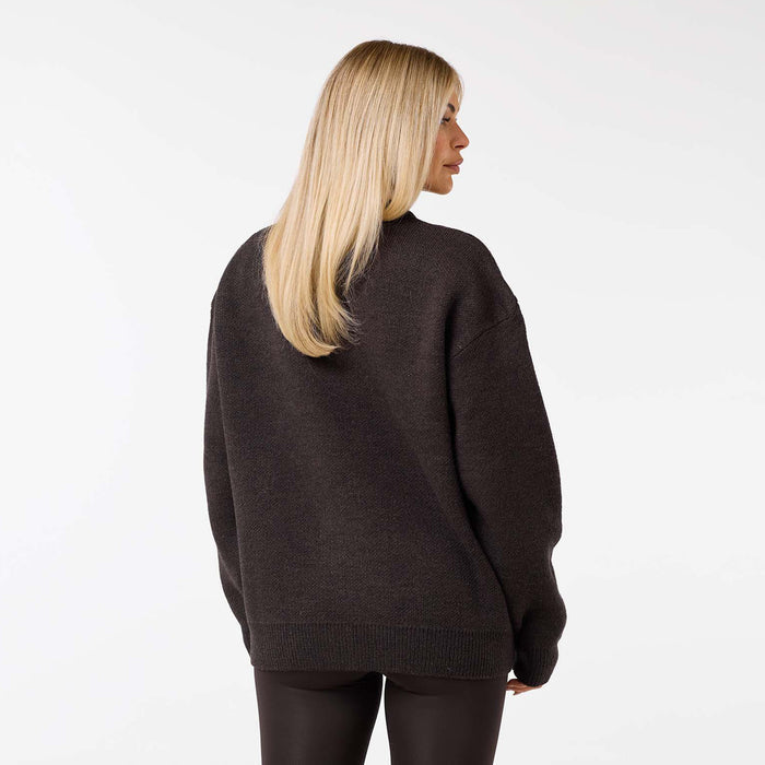 Varsity CLSR Knit Crew Neck | Coffee