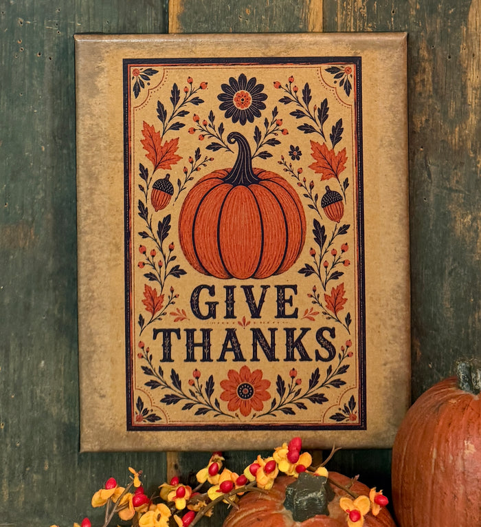 VBD-66 "Give Thanks" Canvas Print