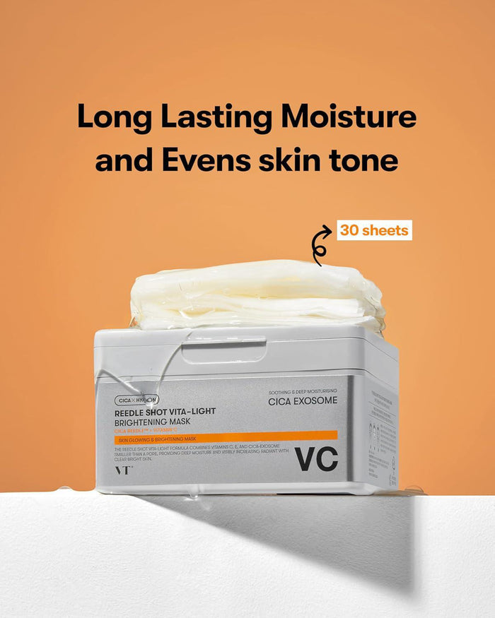 VT COSMETICS Reedle Shot Vita-Light Brightening Mask 30 sheets