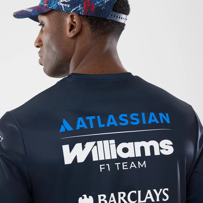 The model is wearing this Williams GB Race Special Tech T-Shirt in navy. 7