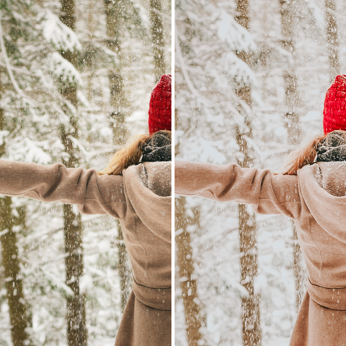 Winter Warm Snowy Mobile Lightroom Presets Pack - 4 Presets