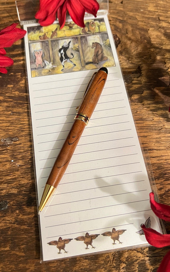 WP-7774 Barnyard Yoga Notepad