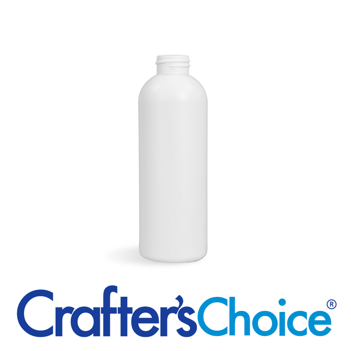 01 oz White Round Bullet Plastic Bottle - 20/410