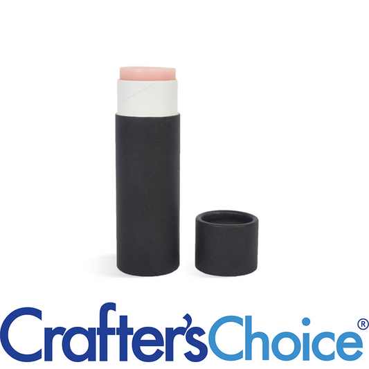 0.3 oz Black Paperboard Lip Tube & Cap Set - Push Up