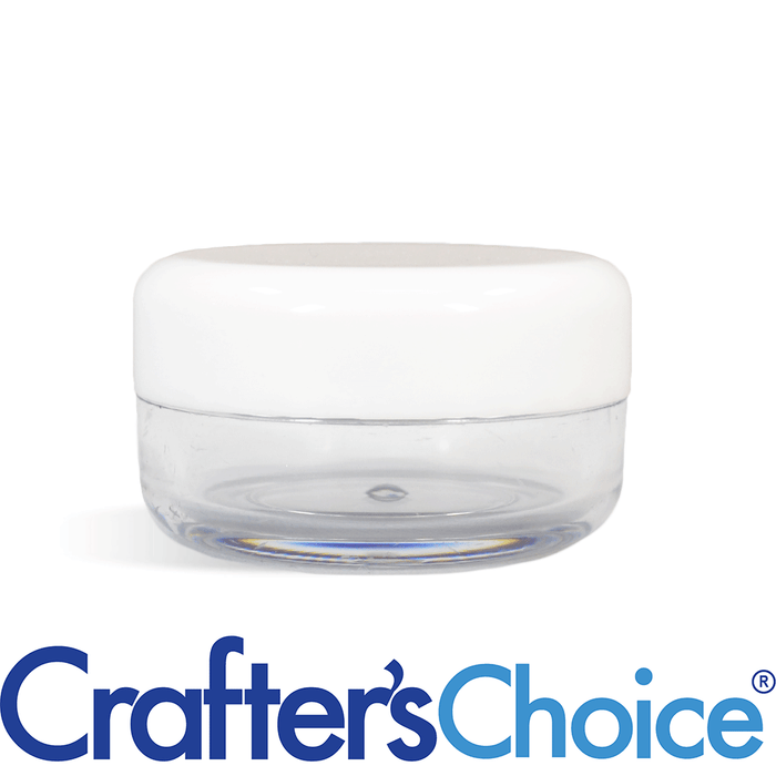 0.33 oz Clear Jar & White Top
