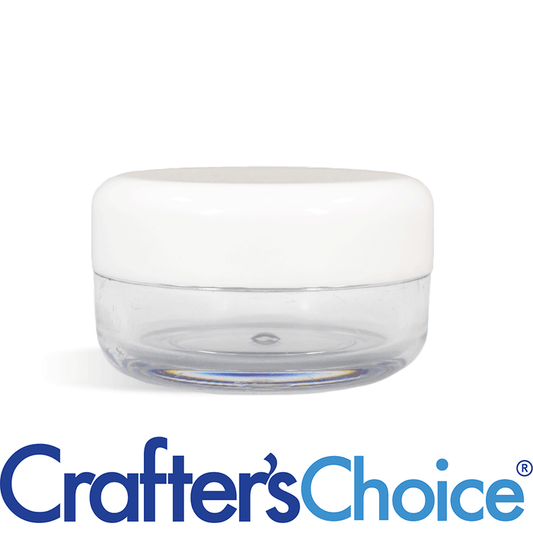 0.33 oz Clear Jar & White Top