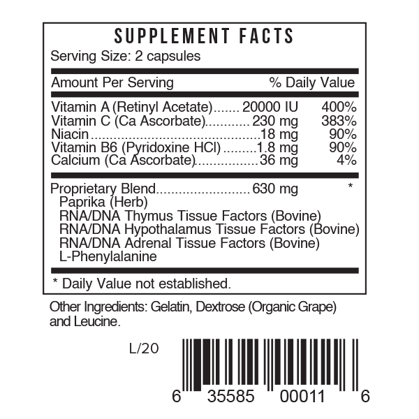 1 Activator Supplement Facts