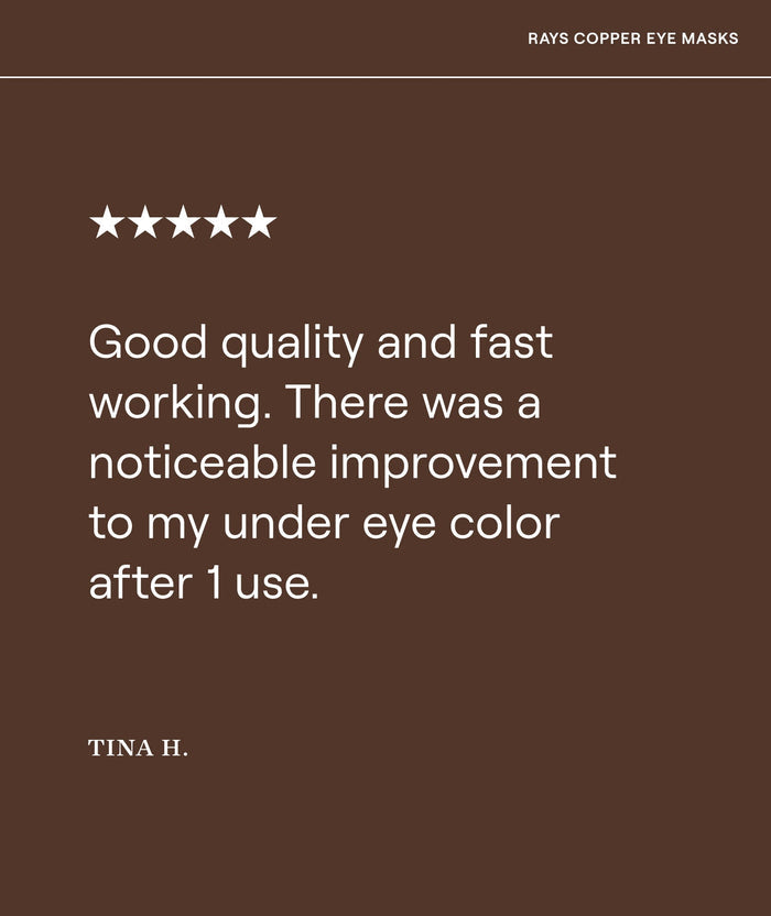 1-Pack Rays Copper Eye Masks