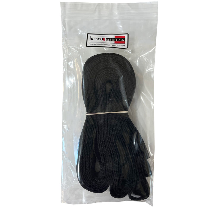 Black Tubular Nylon Webbing, front of packaging