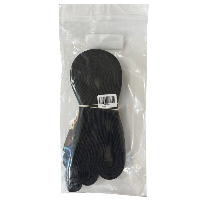 Black Tubular Nylon Webbing, back of packaging