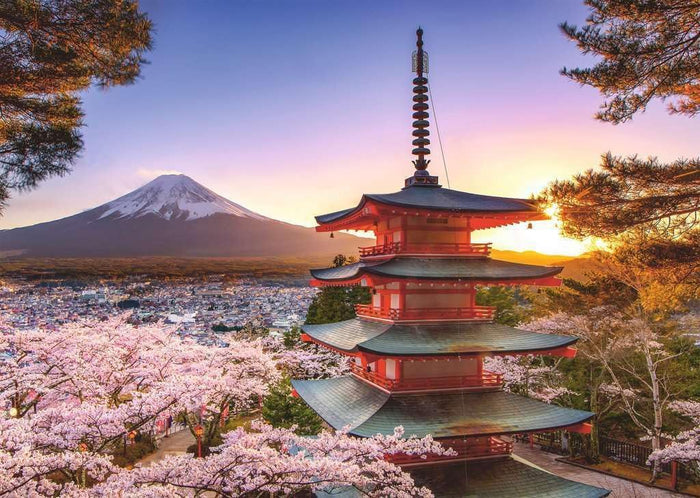 1000 Piece Jigsaw Puzzle - Mount Fuji Cherry Blossom View | Ravensburger