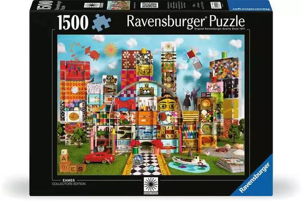 1500 Piece Jigsaw Puzzle - Eames House of Cards | Ravensburger