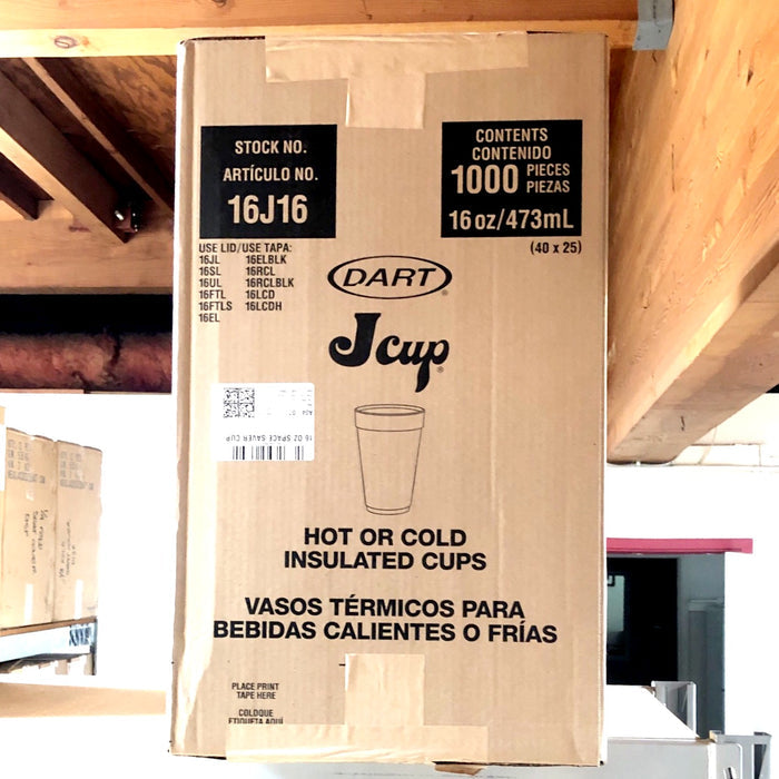 16 OZ DART 16J16 STYRO FOAM CUP 1000/CS