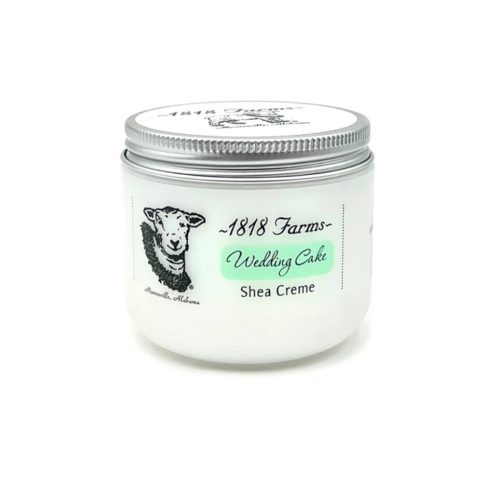 1818 Farms Shea Creme Wedding Cake Bath & Body in  at Wrapsody
