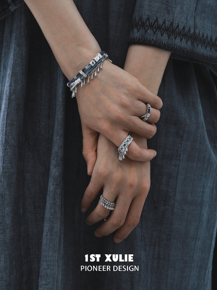 1STXULIE Superior Miao-style Niche Open Ring T5832
