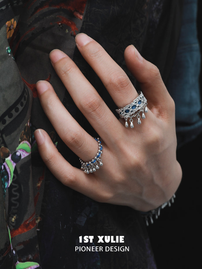 1STXULIE Superior Miao-style Niche Open Ring T5832