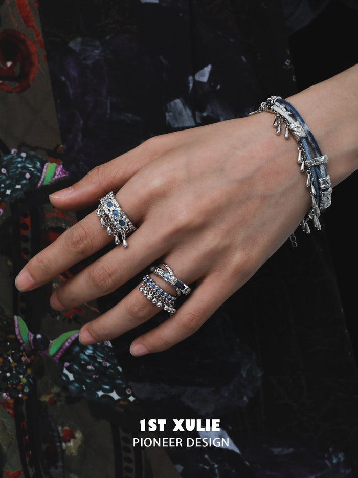 1STXULIE Superior Miao-style Niche Open Ring T5832