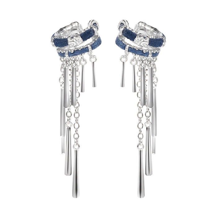 1STXULIE Superior Miao-style Niche Tassel Earrings T5823