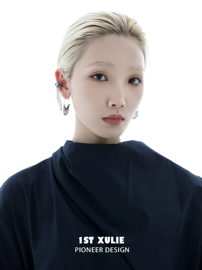 1STXULIE Superior Miao-style Niche Tassel Earrings T5823